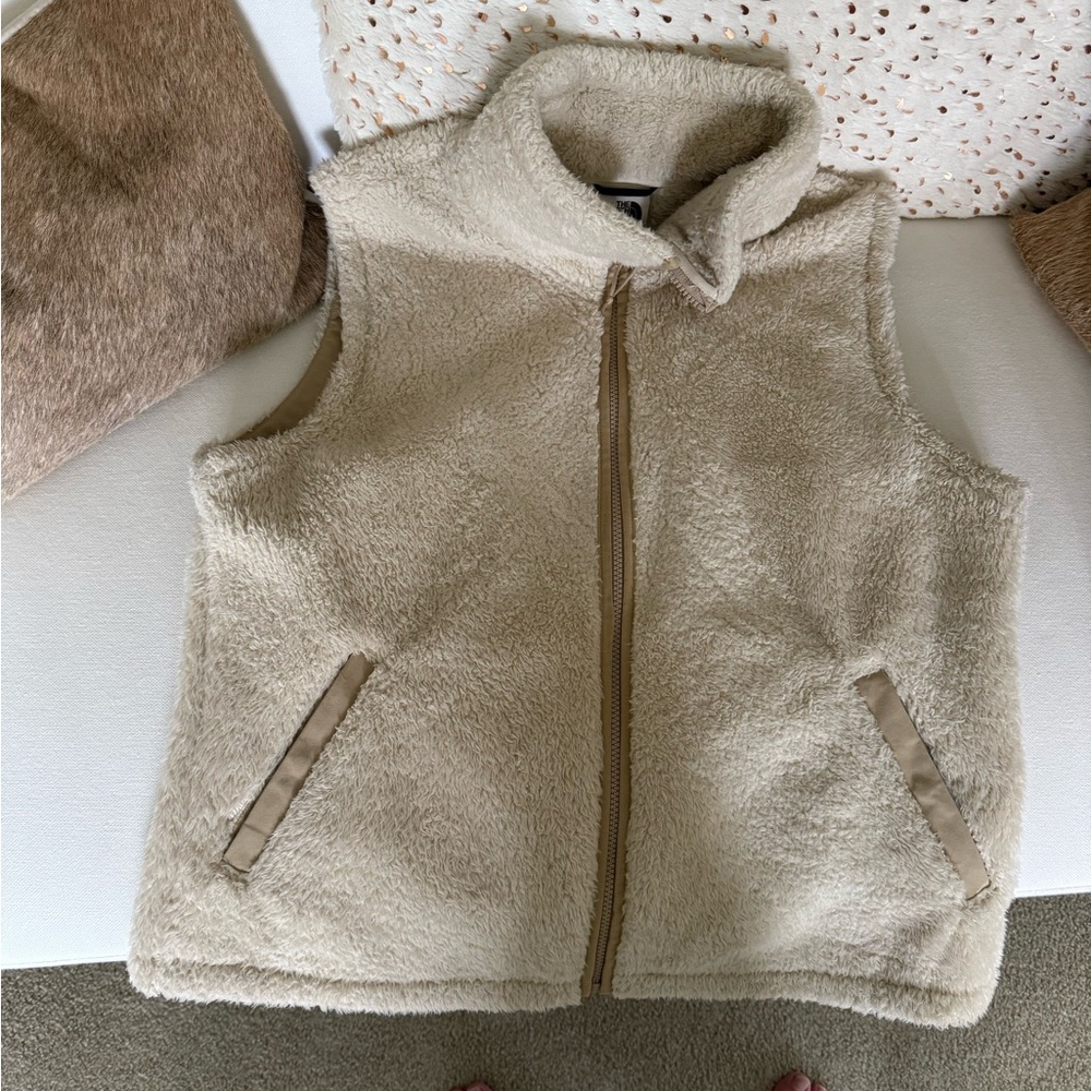 Cozy Cream Sherpa Vest no